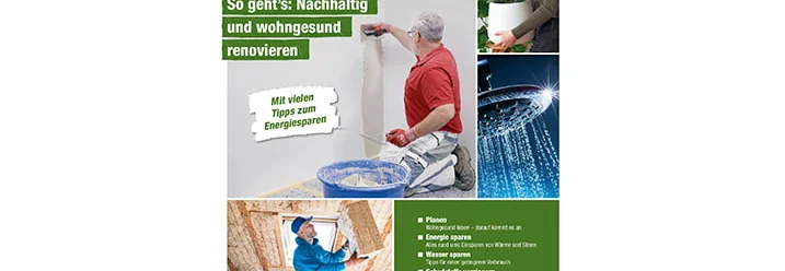 Collage mit Personen bei verschiedenen Renovierungsarbeiten